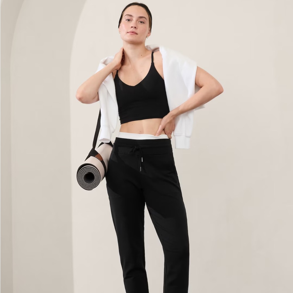 Black balance jogger athleta large tall new with tags